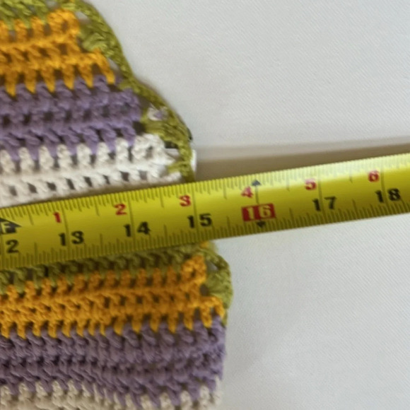 Zara Women's NWOT Multi Colour Crochet  Open Back Halter Top - Picture 3 of 8